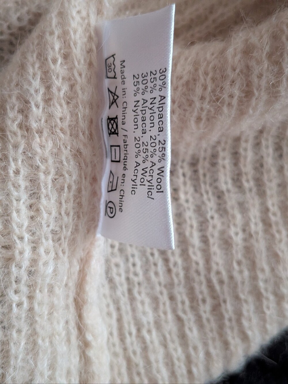 Soaked Wool/Alpaca Blend Sweater Tee - Picture 4 of 4